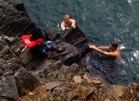 Cliff Diving in BC